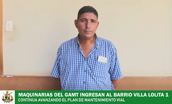 MAQUINARIAS DEL GAMT EJECUTAN TRABAJOS VIALES EN EL BARRIO VILLA LOLITA 1