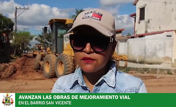 GOBIERNO MUNICIPAL REALIZA MEJORAMIENTO DE CALLES EN LA ZONA SAN VICENTE POR SU 68 ANIVERSARIO