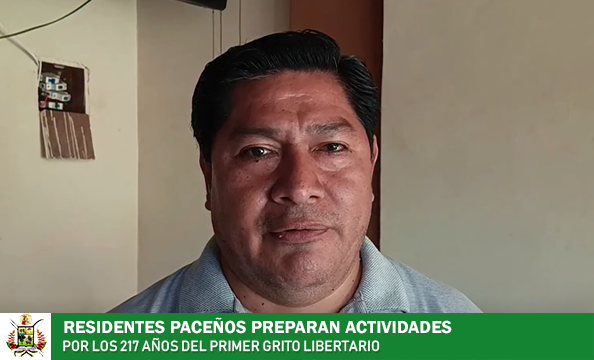 RESIDENTES PACEÑOS PREPARAN ACTIVIDADES POR LOS 217 AÑOS DEL PRIMER GRITO LIBERTARIO