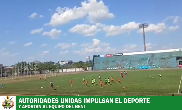 AUTORIDADES CELEBRARON EN EL ESTADIO GRAN MAMORÉ EL TRIUNFO DEL EQUIPO DEL PUEBLO Y SE COMPROMETIERON A SEGUIR APOYANDO AL DEPORTE EN TODOS SUS NIVELES