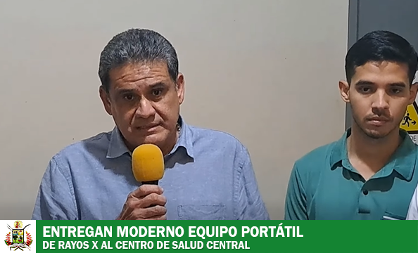 CONTINÚA EL FORTALECIMIENTO AL SISTEMA DE SALUD CON ENTREGA DE UN RAYOS X AL CENTRO DE SALUD CENTRAL