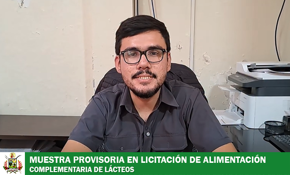 DIRECCIÓN DE CONTRATACIONES PRECISA TDR DE LÁCTEOS PRESENTADOS COMO MUESTRA PROVISORIA EN LICITACIÓN DE ALIMENTACIÓN COMPLEMENTARIA Y LLAMA A NO DESINFORMAR
