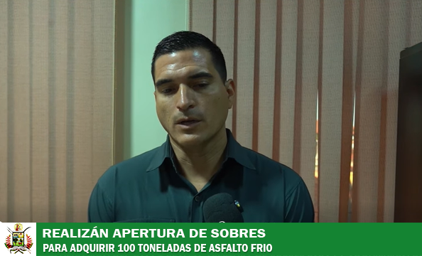 COMISIÓN DE CALIFICACIÓN DEL GAM-T REALIZA APERTURA DE SOBRES PARA LA ADQUISICIÓN DE 100 TONELADAS DE ASFALTO FRÍO QUE LLEGARÁ HASTA EL FIN DE MES