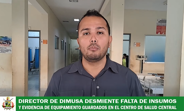 DIRECCIÓN MUNICIPAL DE SALUD DESMIENTE DENUNCIA Y VERIFICA EQUIPAMIENTO COMPLETO Y SIN USO EN EL CENTRO DE SALUD CENTRAL