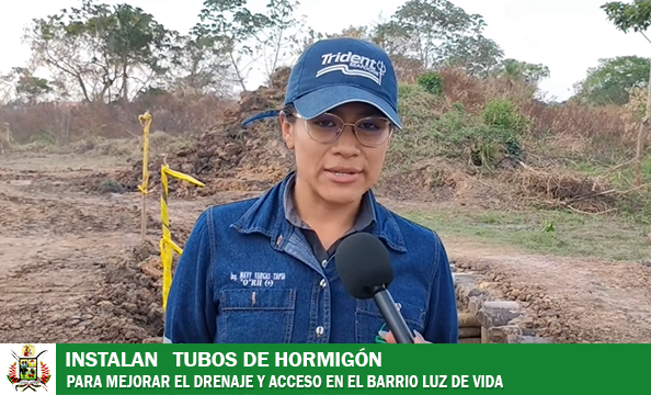 GAMT MEJORA EL DRENAJE Y ACCESO VIAL EN EL BARRIO LUZ DE VIDA