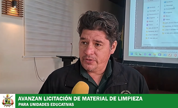 GAMT INICIA EVALUACIÓN DE PROPUESTAS PARA DOTACIÓN DE MATERIAL DE LIMPIEZA A UNIDADES EDUCATIVAS