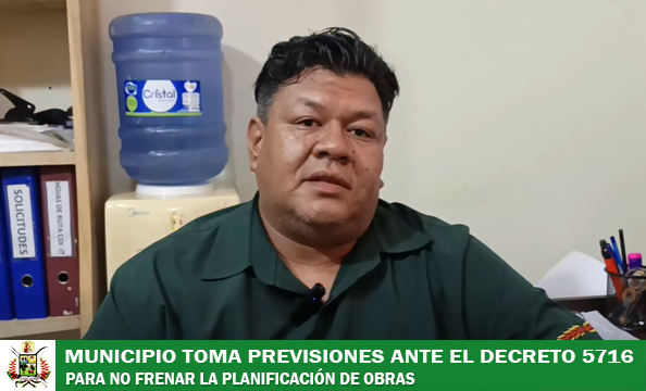 GOBIERNO MUNICIPAL TOMA PREVISIONES PARA GARANTIZAR LA CONTINUIDAD DE LOS TRABAJOS EN TRINIDAD