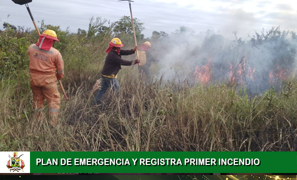 GAM TRINIDAD ACTIVA PLAN DE EMERGENCIA Y REGISTRA PRIMER INCENDIO DEL AÑO EN PASTIZALES