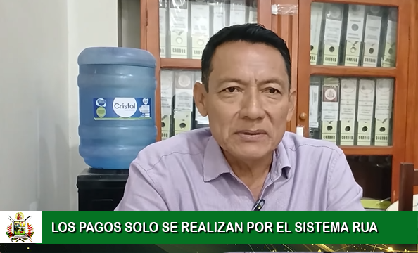 DIRECTOR MUNICIPAL DE RECAUDACIONES ACLARA QUE PAGOS SOLO SE REALIZAN POR EL SISTEMA RUA