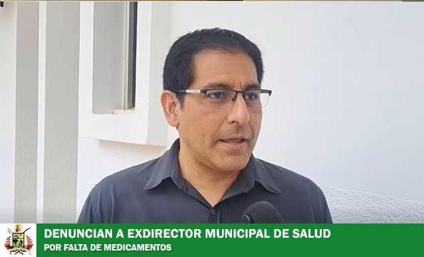 TRANSPARENCIA PRESENTA DENUNCIA CONTRA EXDIRECTOR DE SALUD Y EX ENCARGADA DE FARMACIA POR FALTANTE DE MEDICAMENTOS DE Bs 768.000
