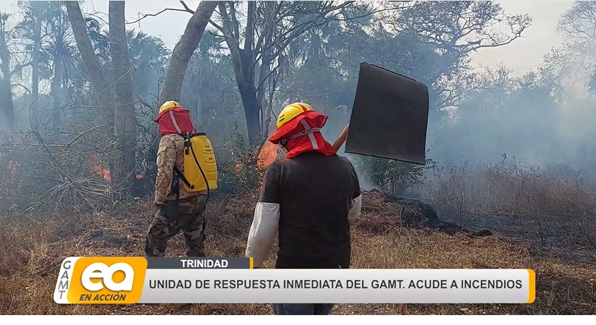 UNIDAD DE RESPUESTA INMEDIATA DEL GAMT. ACUDE A INCENDIOS