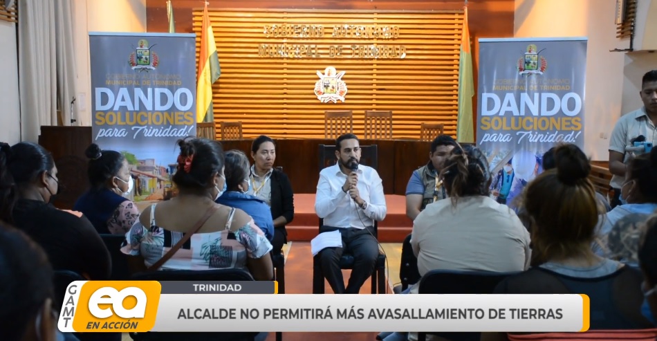 ALCALDE NO PERMITIRÁ MÁS AVASALLAMIENTO DE TIERRAS