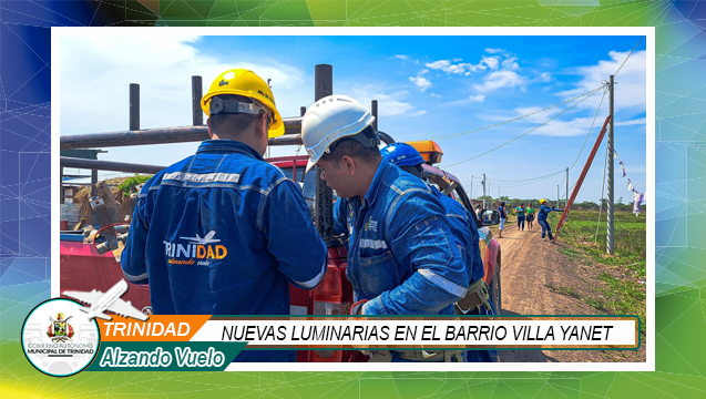 EDASPA ILUMINA EL BARRIO VILLA YANET CON NUEVAS LUMINARIAS